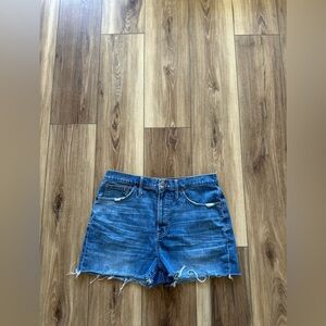 Madewell womens high rise denim mid length shorts size 30